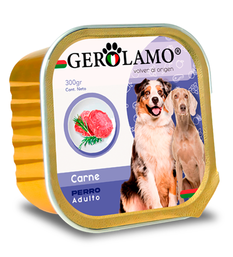 GEROLAMO PATÉ PERRO ADULTO – SABOR CARNE 300 GR