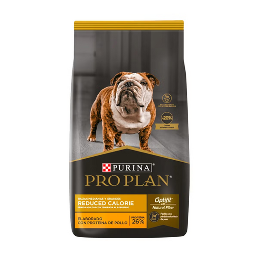 PRO PLAN Perro Adulto Reduced Calorie Razas Medianas y Grandes| Reducido en calorias 12 kg.