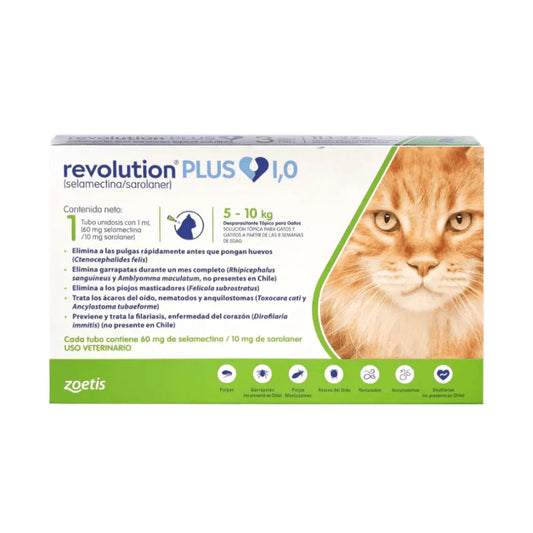REVOLUTION PLUS 1 ML (5 A 10 KG) X 1P