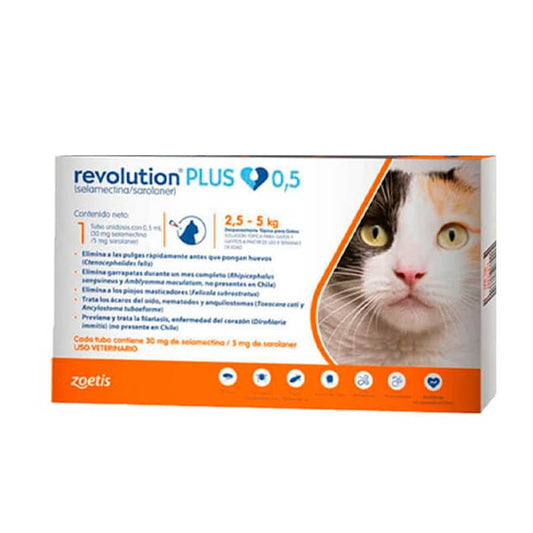 REVOLUTION PLUS 0,5 ML (2,5-5 kg) GATO
