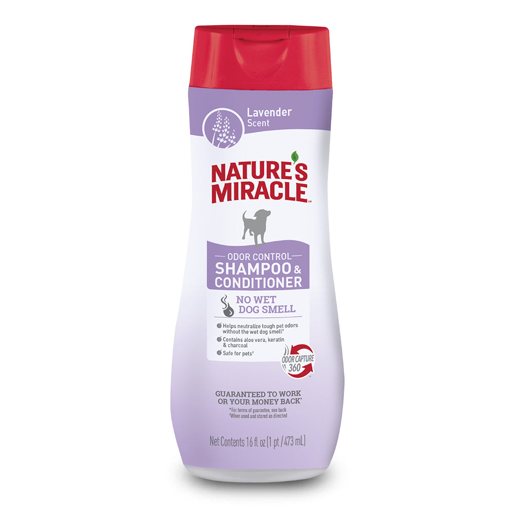 NATURE´S MIRACLE SHAMPOO Y ACONDICIONADOR LAVANDA 473 ML
