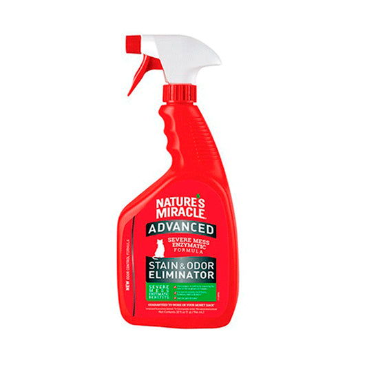 Natures Miracles JFC STAIN & ODOR ELIMINATOR - TRIGGER SPRAY, 946 ML|Eliminador de Manchas y Olores Gato
