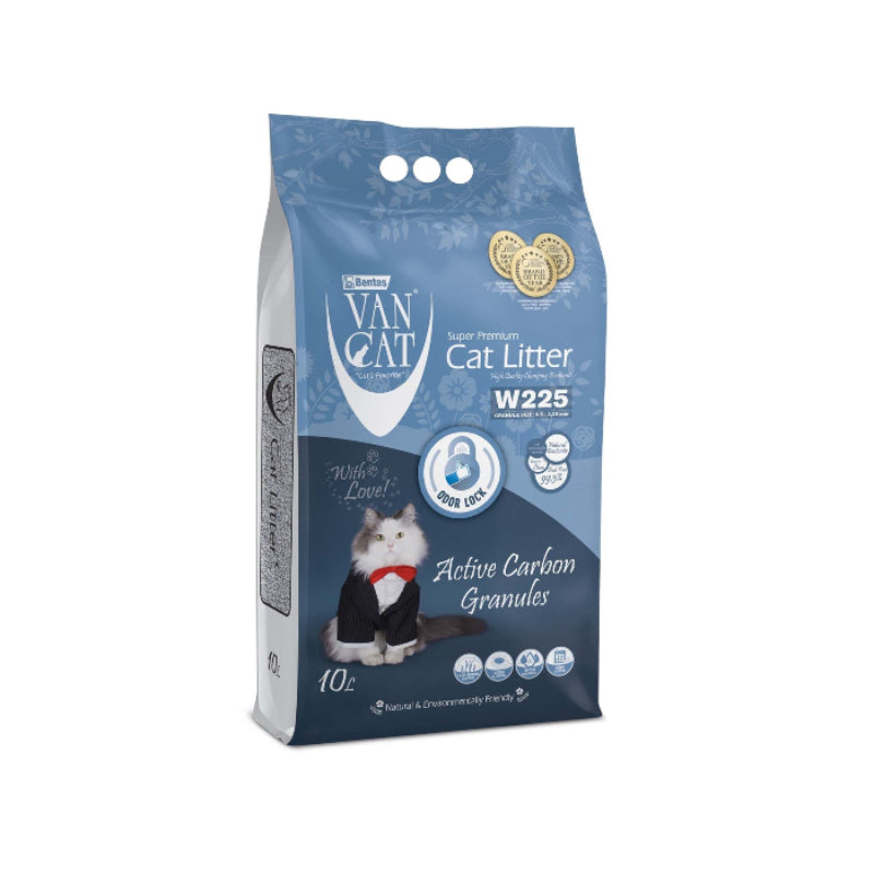 Arena Sanitaria para Gatos con Carbón Activo VANCAT — 10 Litros