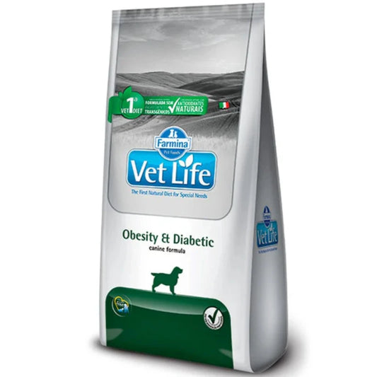 Vet life Farmina Alimento Seco Medicado Obesity Y Diabetic Perro 10 kg